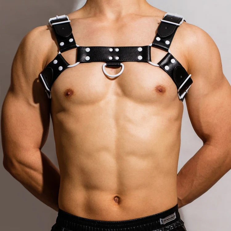 Harnais BDSM Noir et Blanc 