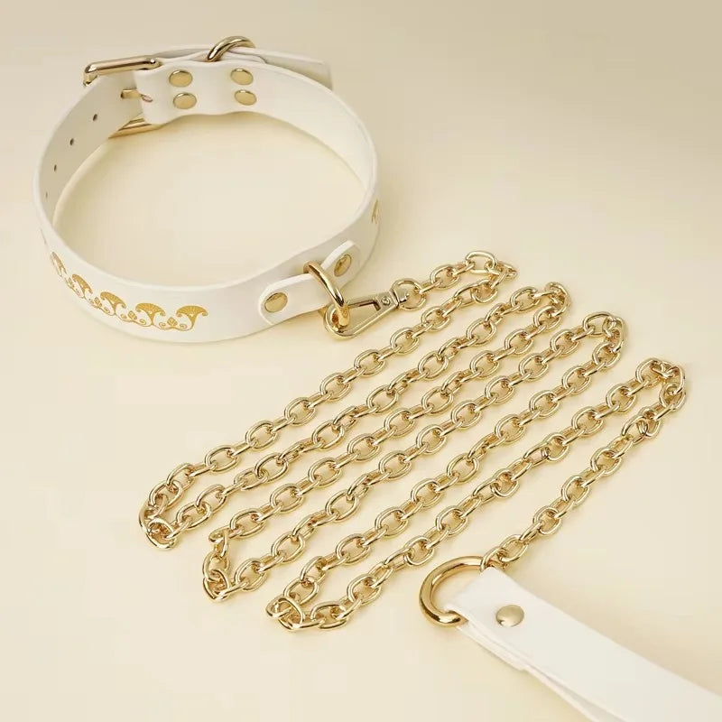 Kit BDSM Blanc Egyptien collier