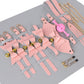 Kit BDSM à Clochettes rose gris