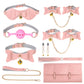 Kit BDSM à Clochettes rose gris 
