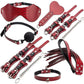 Kit BDSM Peau de Serpent Rouge 