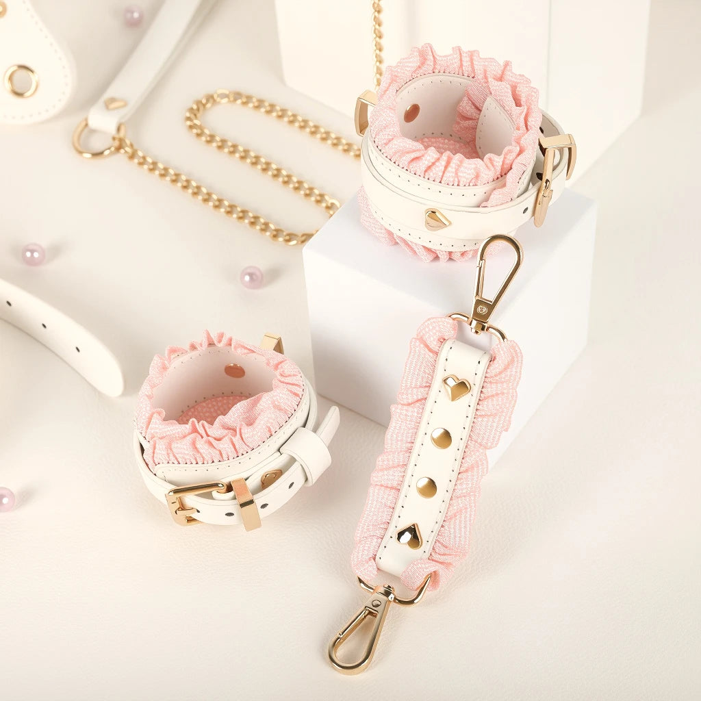 Kit BDSM Servante Rose menottes
