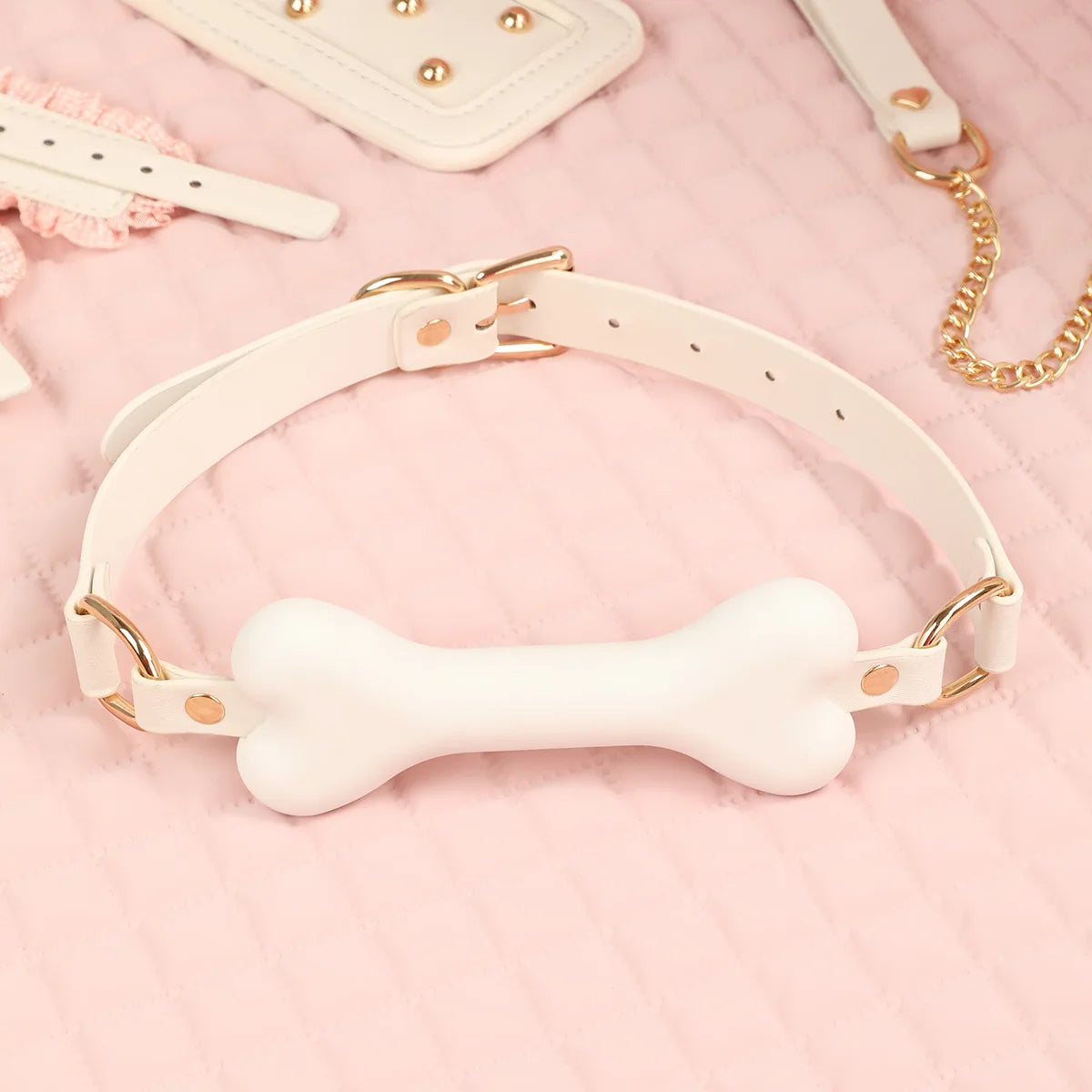Kit BDSM Servante Rose gag ball os