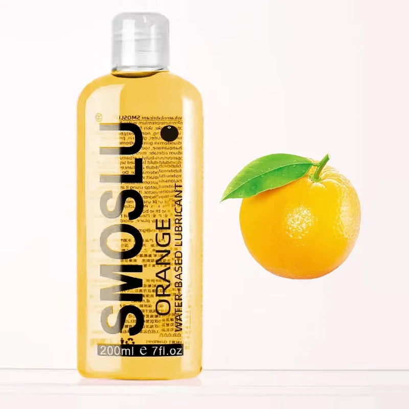 Lubrifiant Parfumé à base d'eau orange