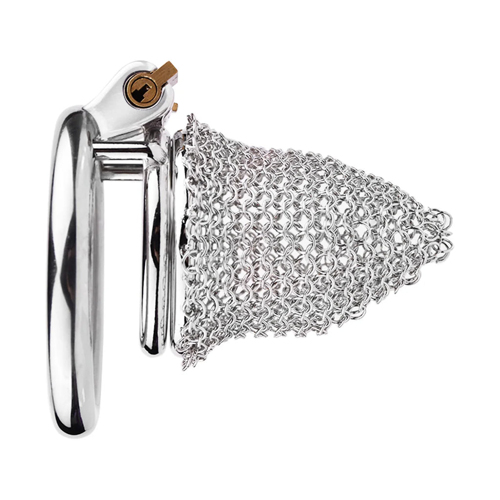 Mini cage de chastete en metal inspiration moyen age
