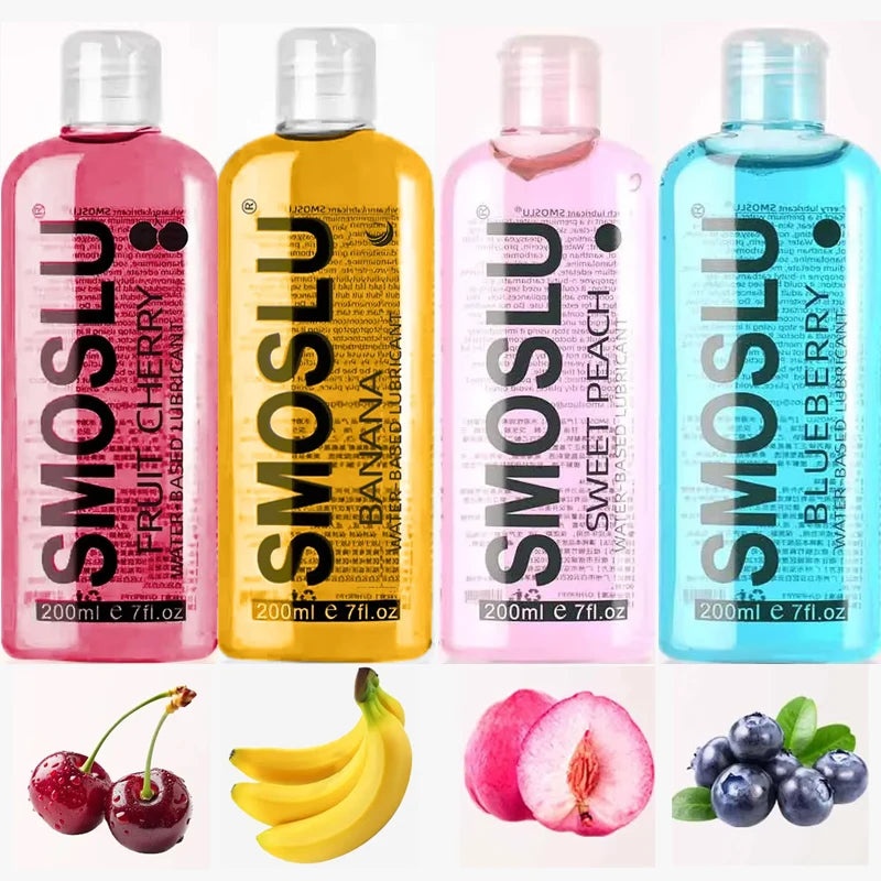 Pack Découverte Lubrifiants Parfumes a base d eau Cerise Banane Pêche Myrtille