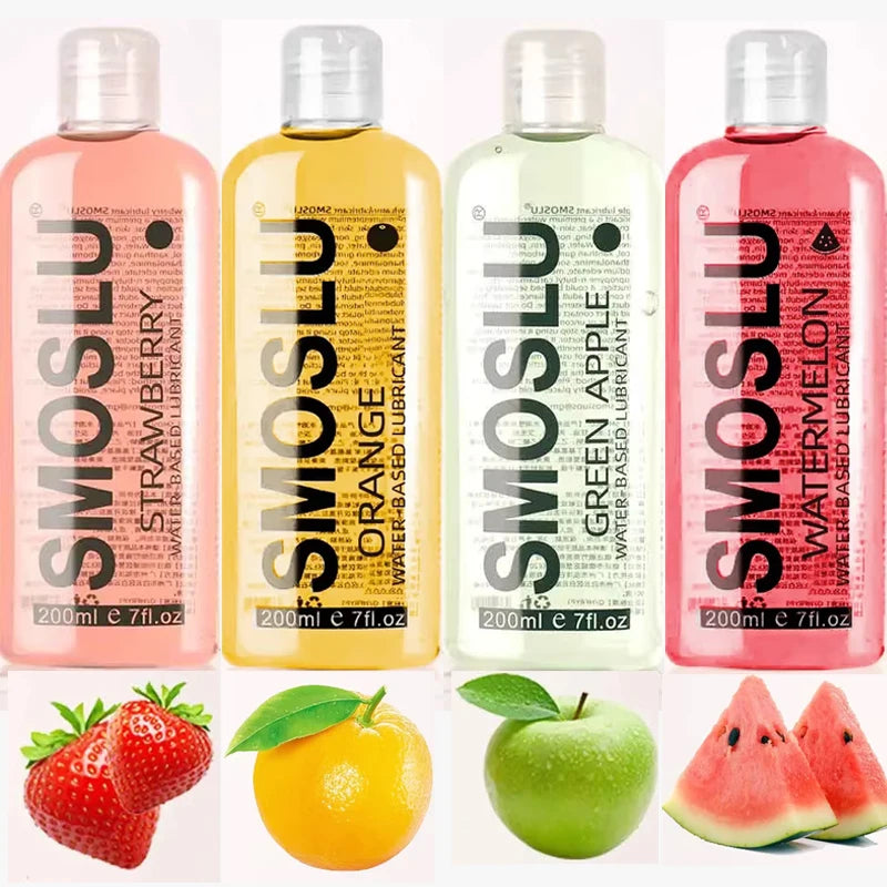 Pack Découverte Lubrifiants Parfumes a base d eau Fraise Orange Pomme Pastèque