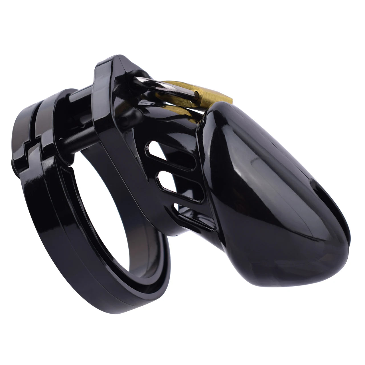 Petite Cage de chasteté en plastique noir
