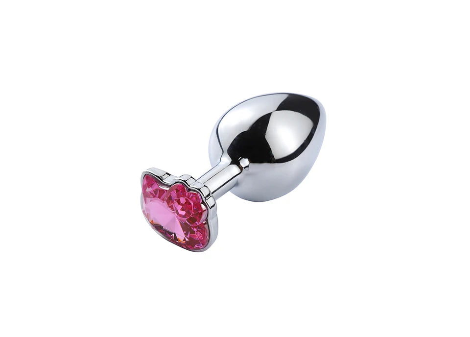 Plug Anal Diamant Chat Kawaii Rose 