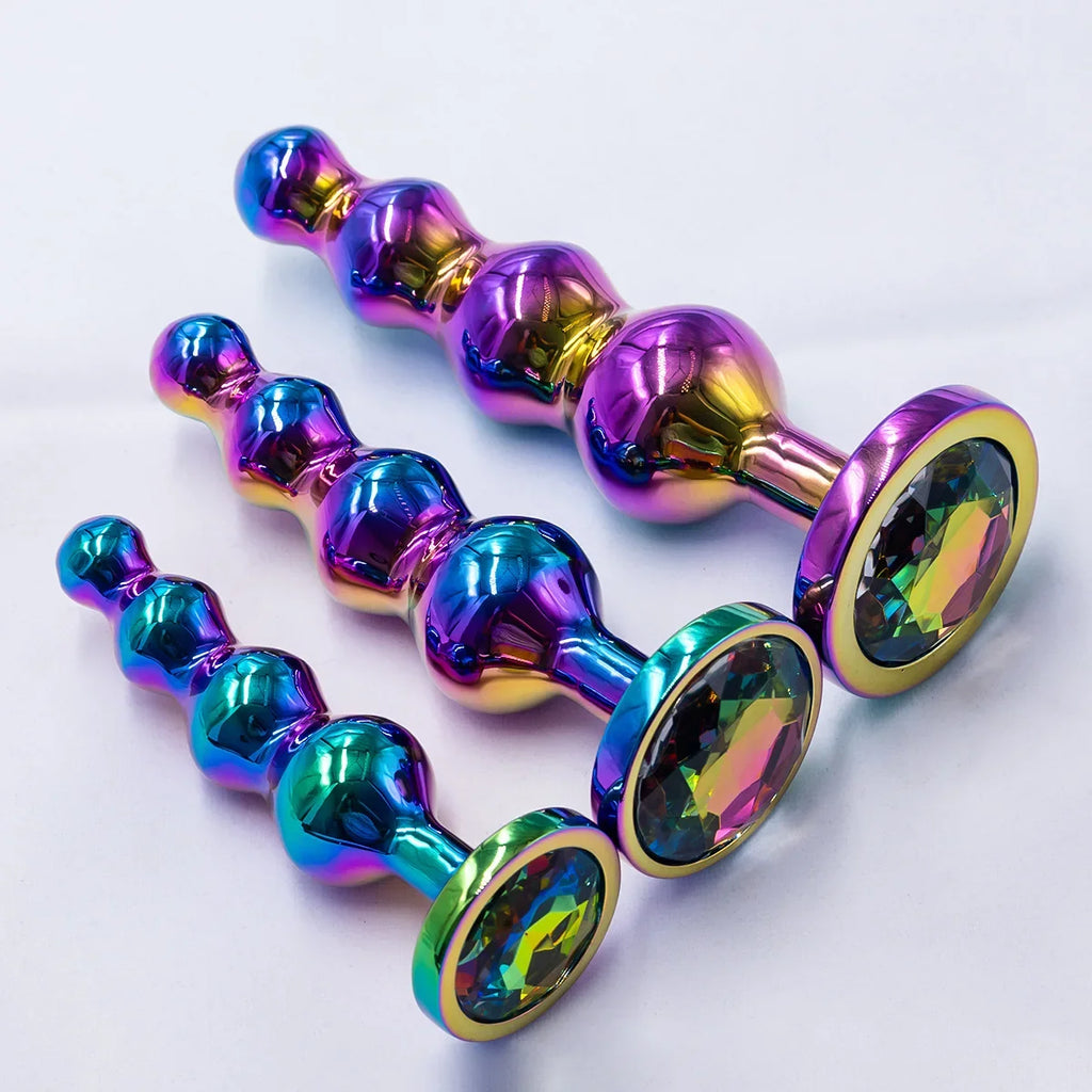 Plug Anal Perle Colore en metal 1