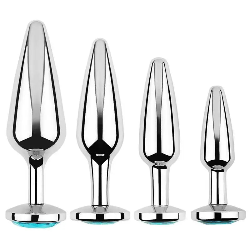 Plug Anal allonge Diamant Bleu 