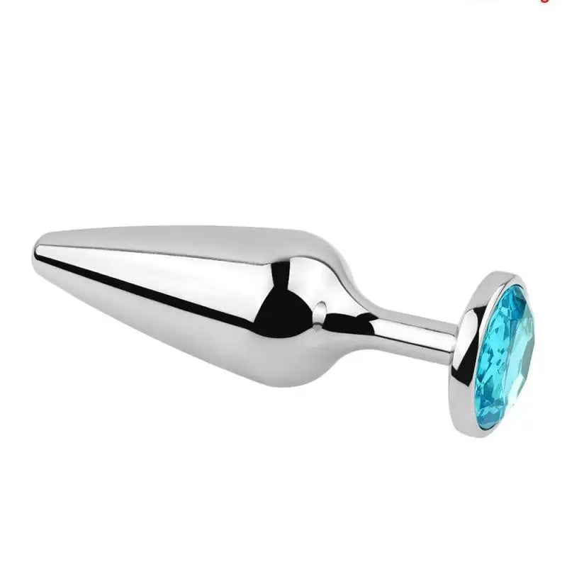 Plug Anal allonge Diamant Bleu 