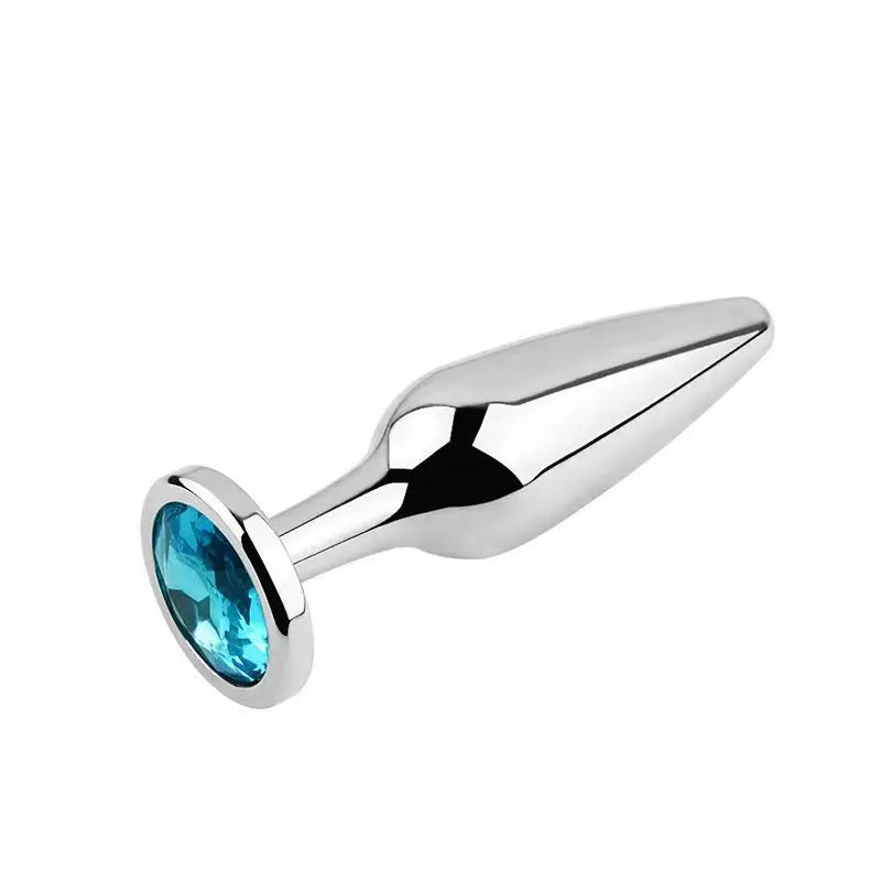 Plug Anal allonge Diamant Bleu 