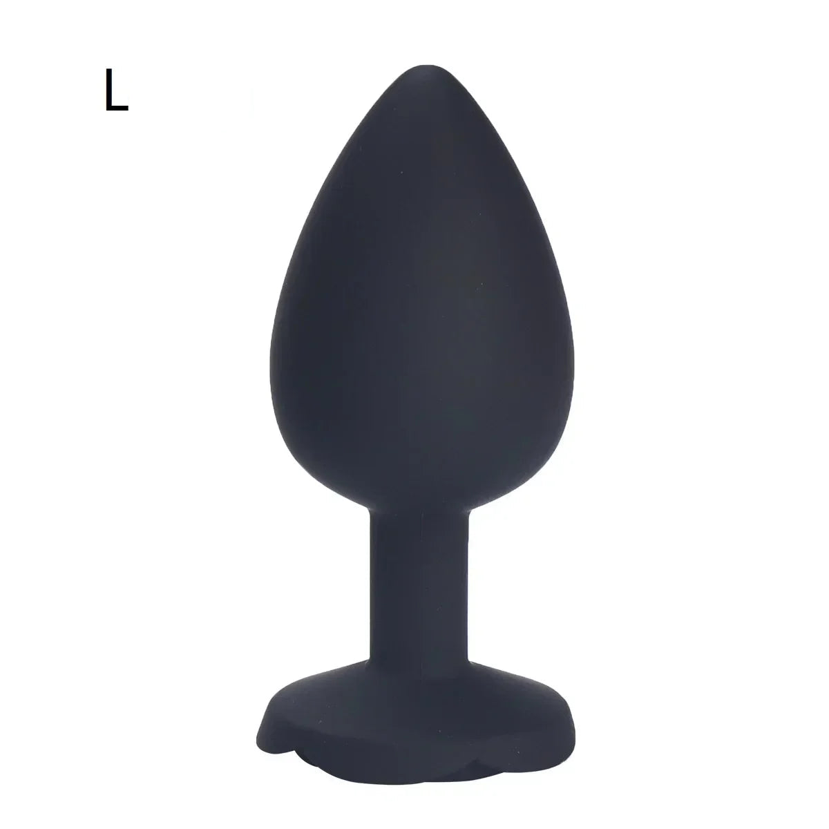 Plug Anal fleur noir en silicone