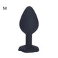 Plug Anal fleur noir en silicone