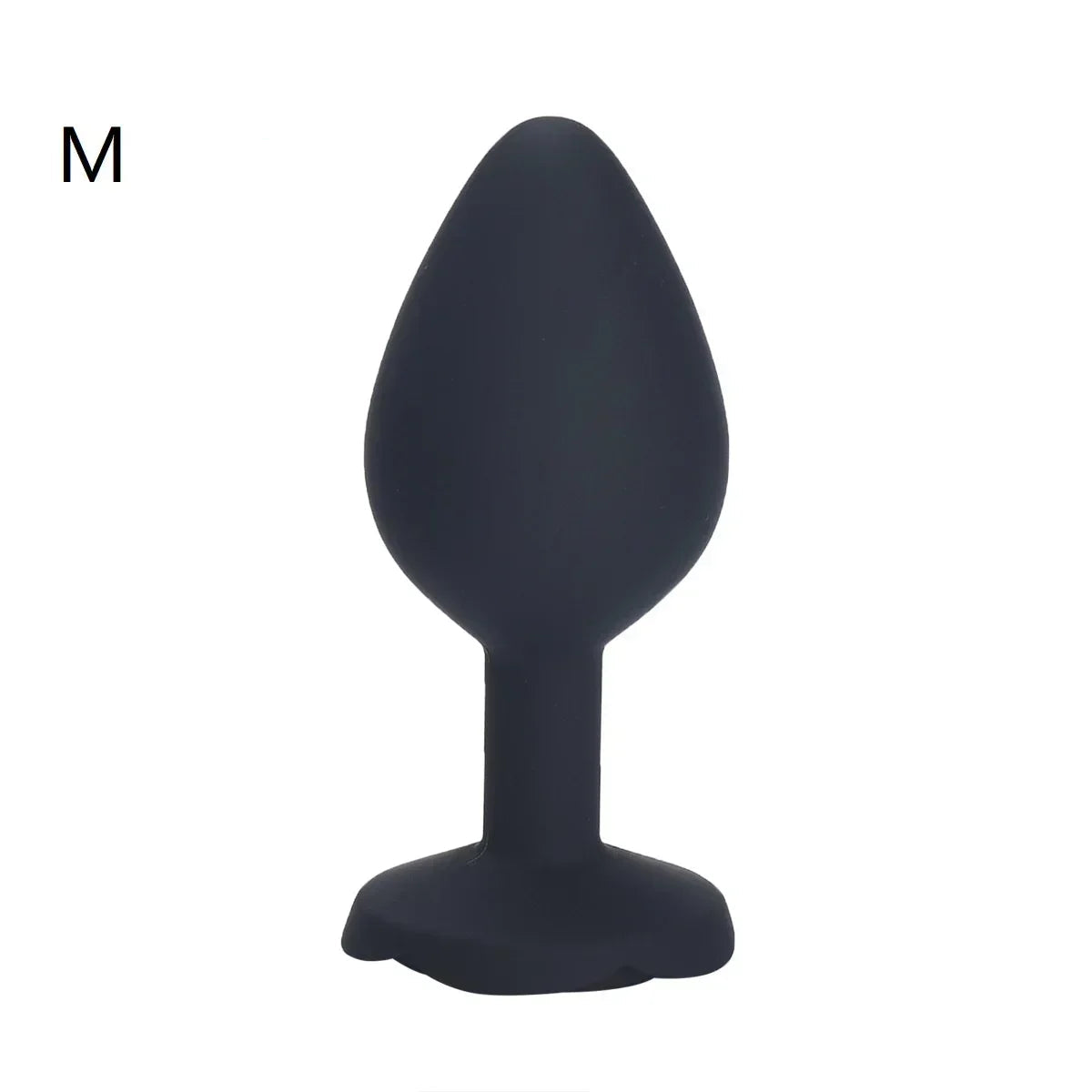 Plug Anal fleur noir en silicone