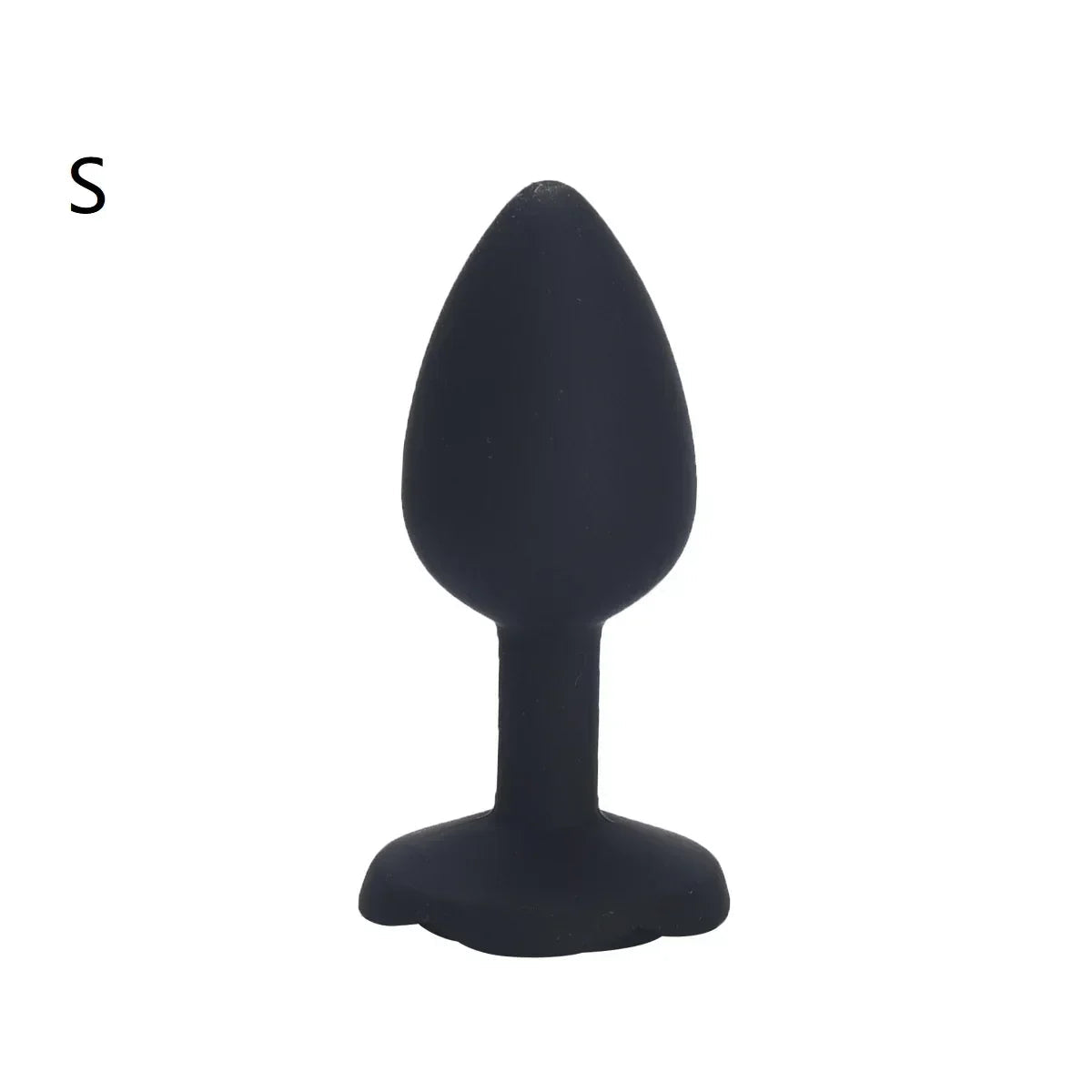 Plug Anal fleur noir en silicone