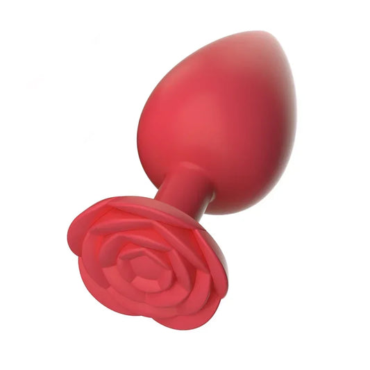 Plug Anal fleur rouge en silicone