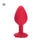 Plug Anal fleur rouge en silicone M