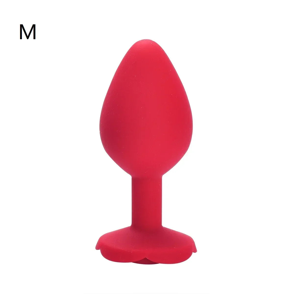 Plug Anal fleur rouge en silicone M
