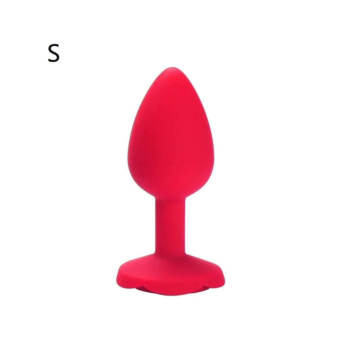 Plug Anal fleur rouge en silicone S