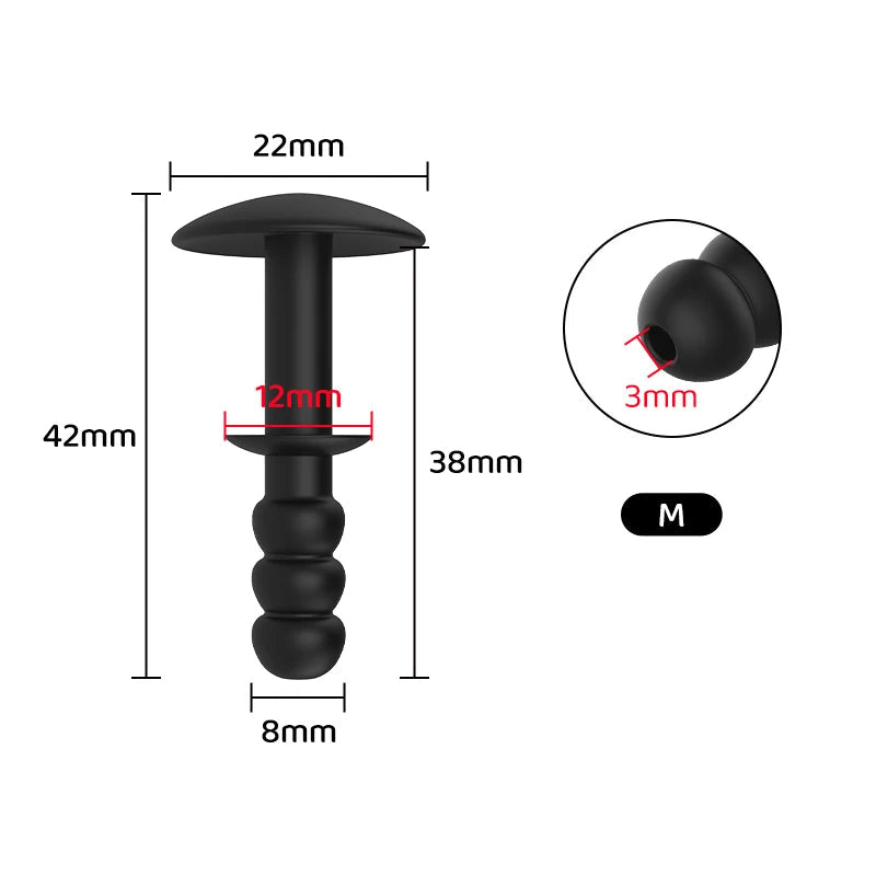 Plug d'urètre en silicone M
