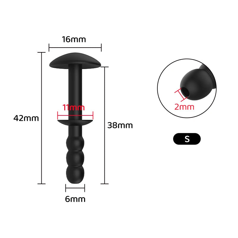 Plug d'urètre en silicone S