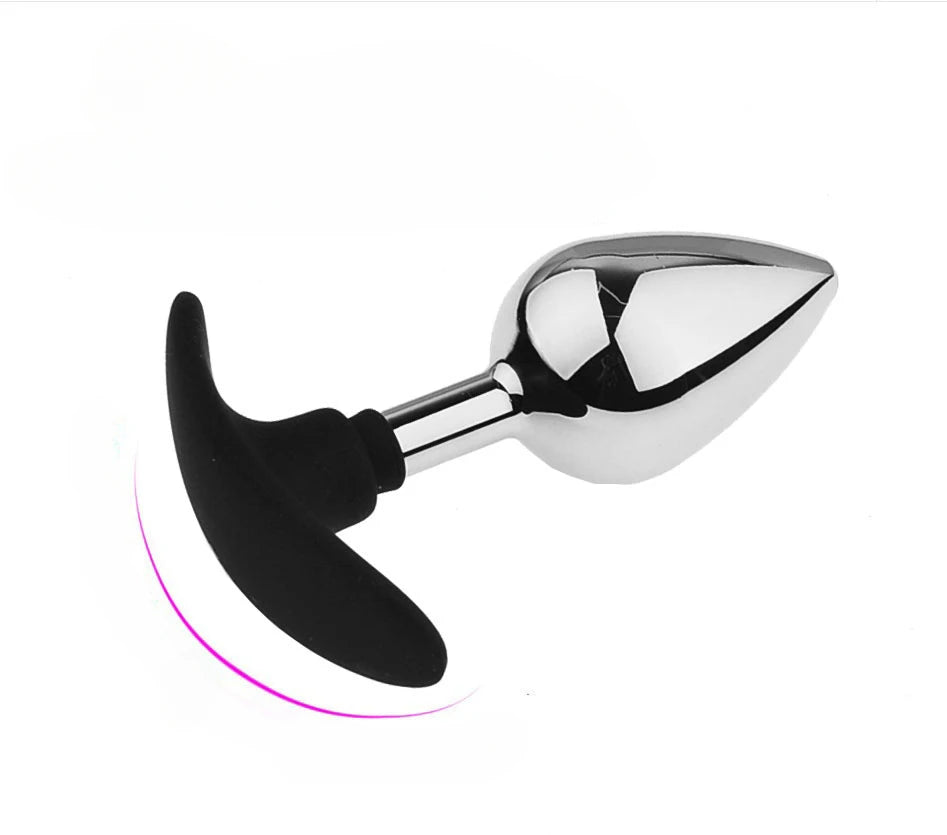 Plug Anal Hybride Métal Silicone