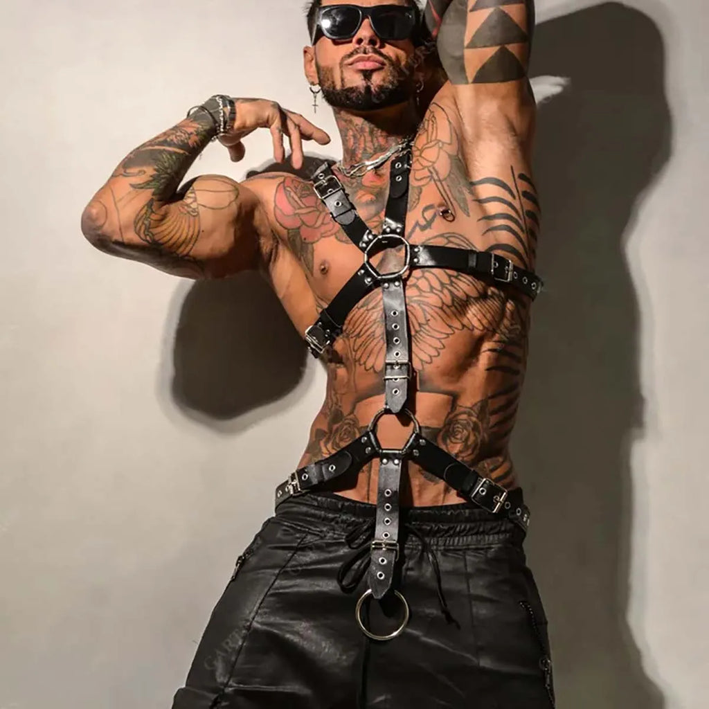 Integraler BDSM Harness für Männer