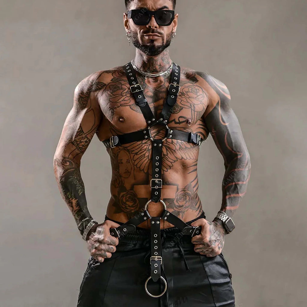 Integraler BDSM Harness für Männer