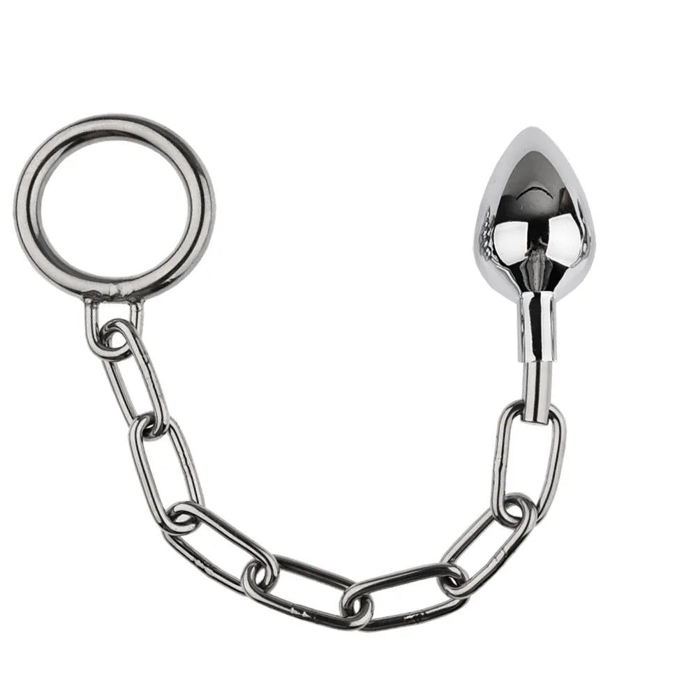 Plug Anal avec Chaîne en métal