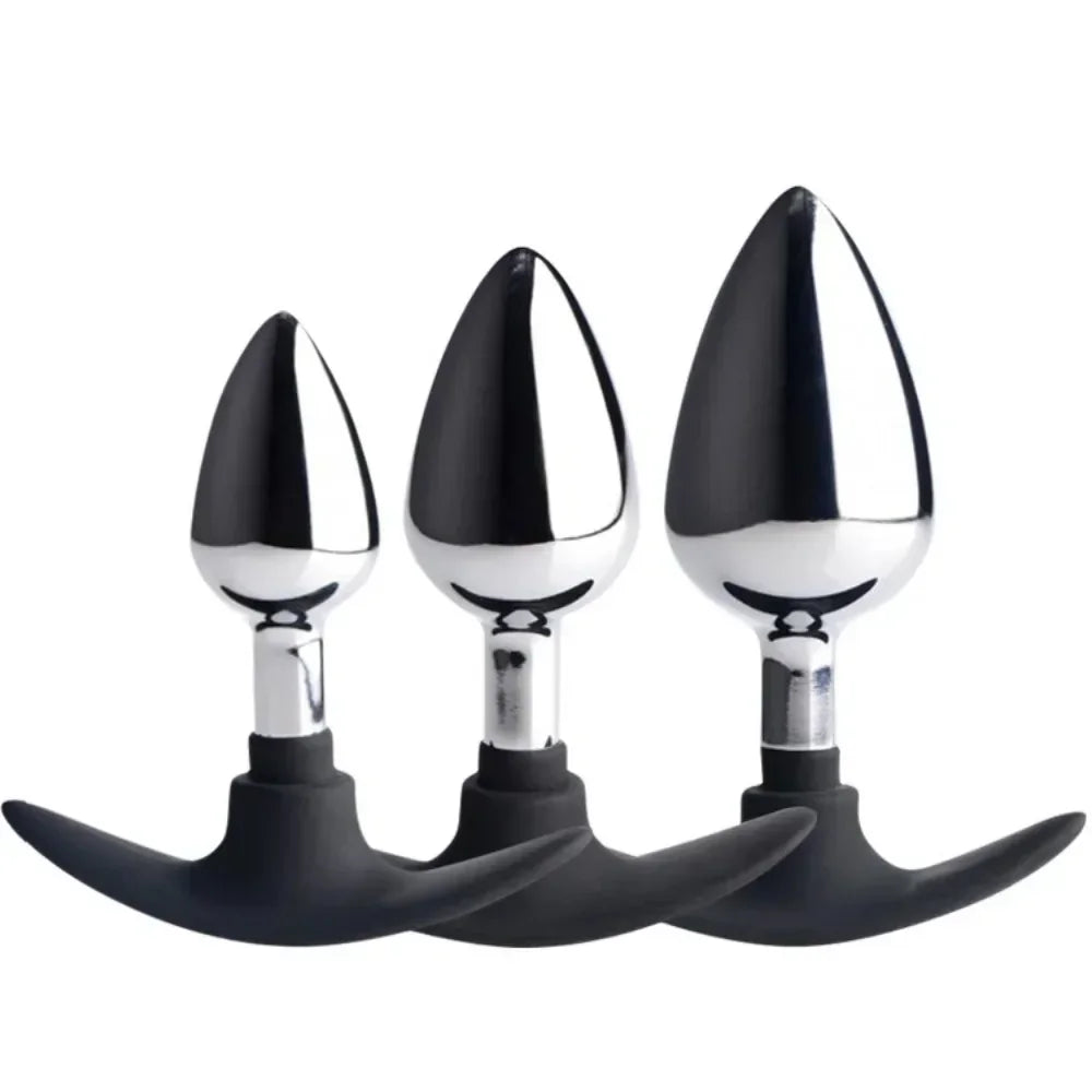 Plug Anal Hybride Métal Silicone