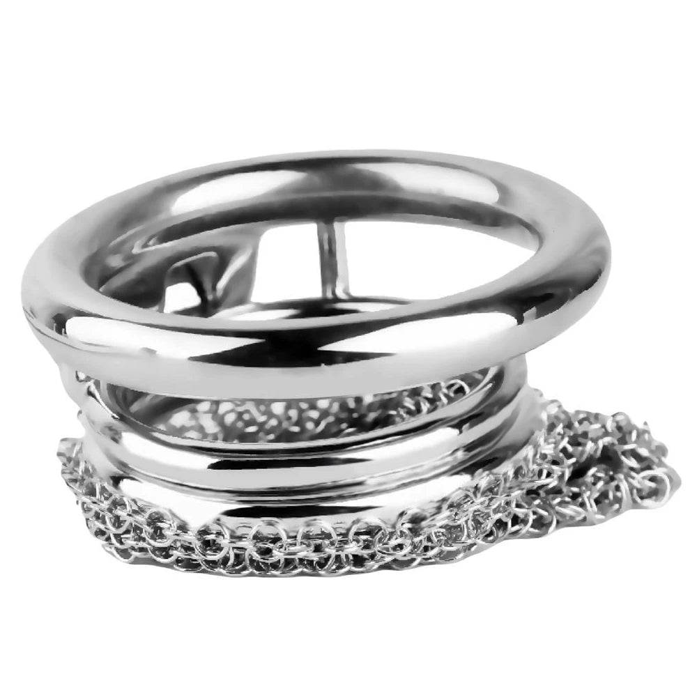 Large Metal Chastity Cage Middle Ages Inspired