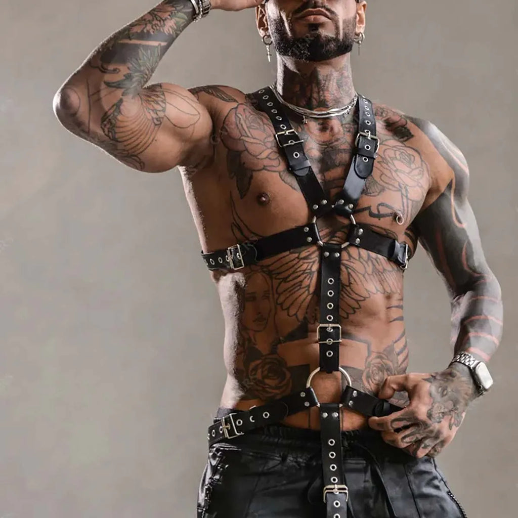 Integraler BDSM Harness für Männer