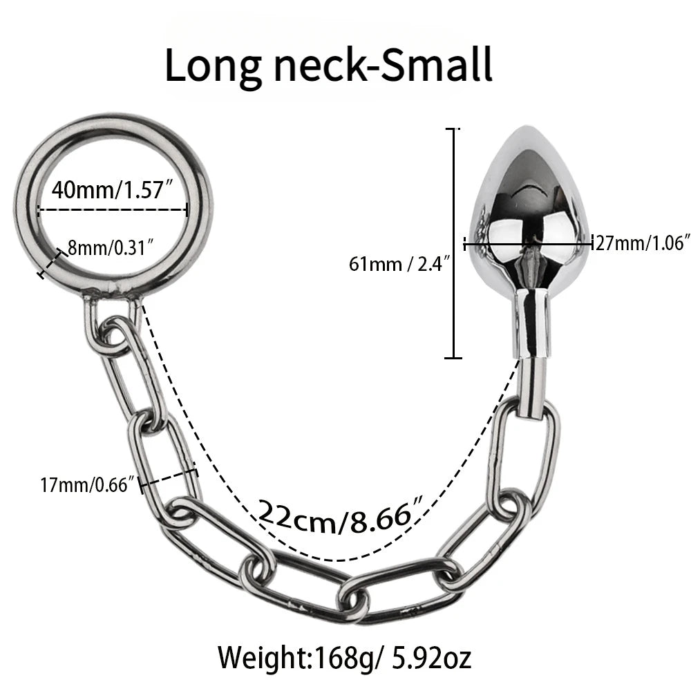 Plug Anal avec Chaîne en métal