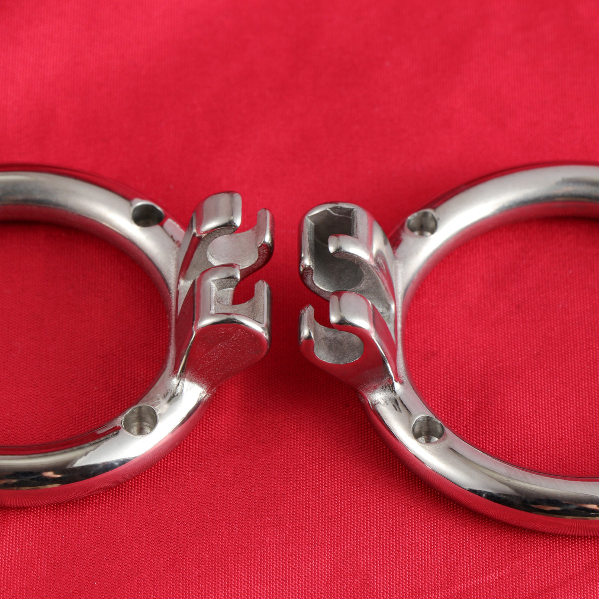 Anneau pour cage de chasteté K01 / K02 en acier inoxydable, rond ou incurvé