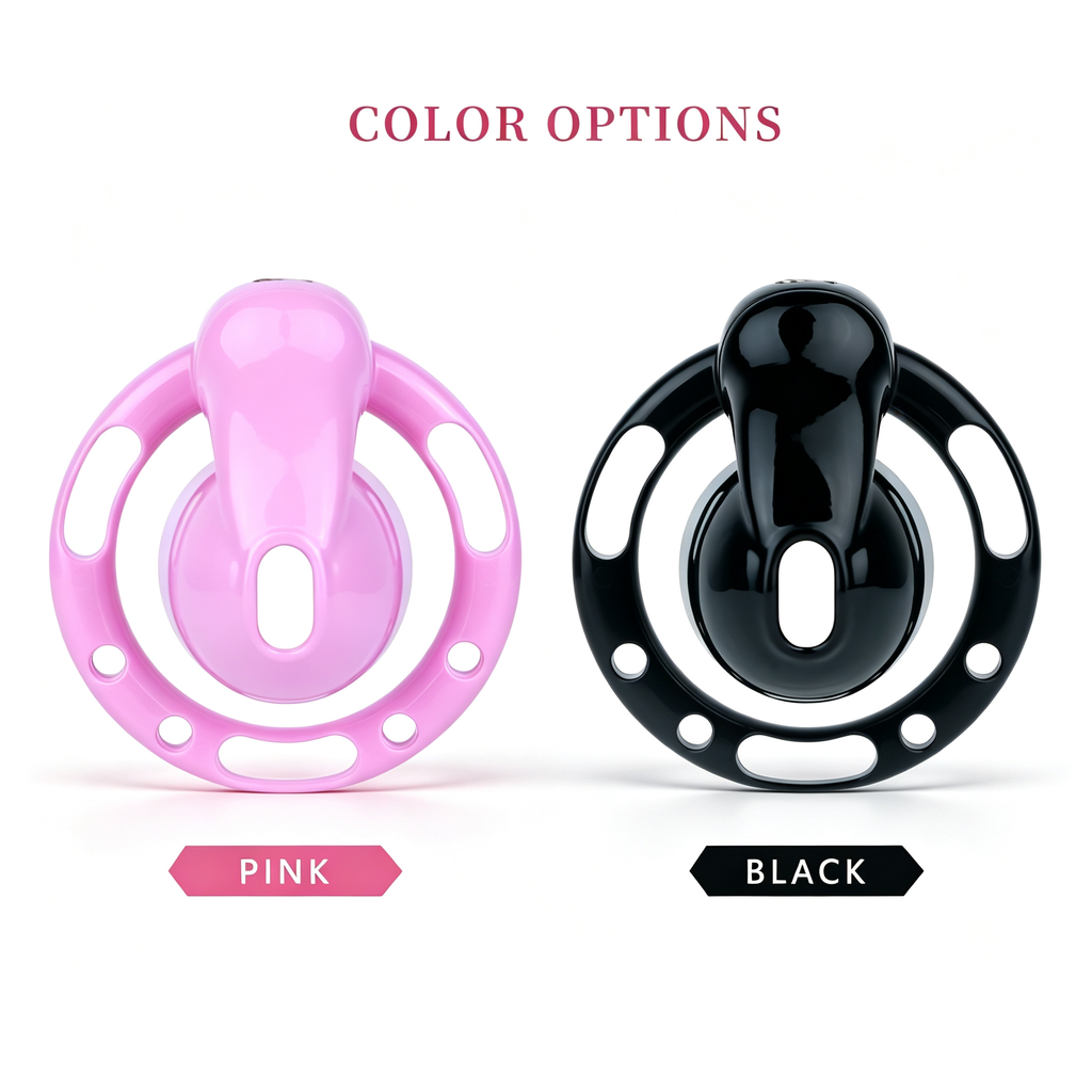 Cage de chasteté Dôme Pudding en résine brillante en forme de dôme arrondi