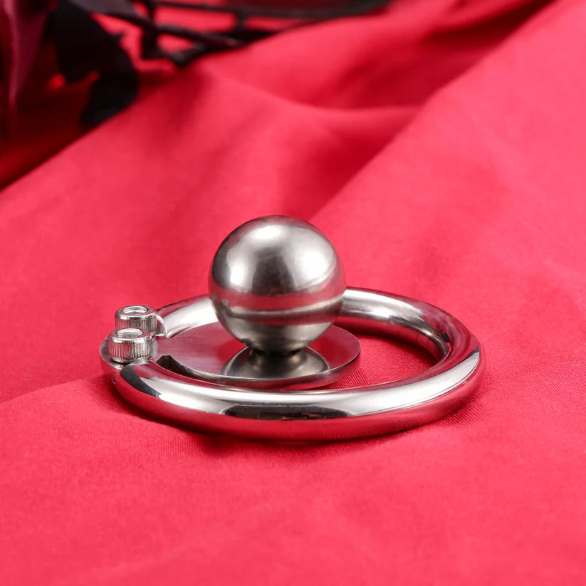 Cage de Chasteté Inversée avec Bille en Acier