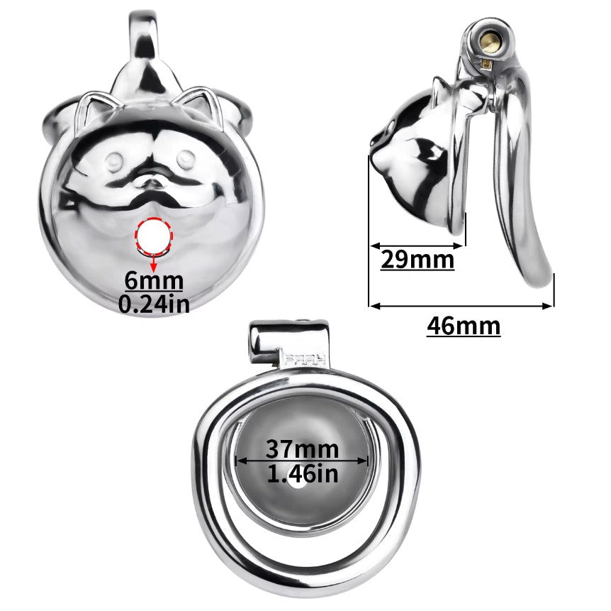 cage metal chat minou argente taille