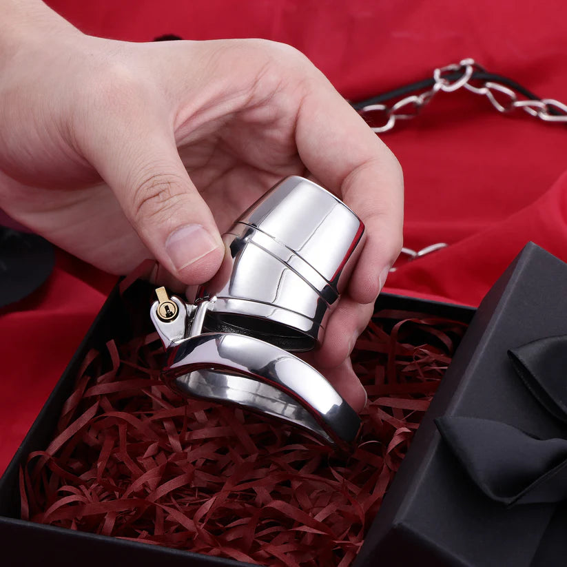 Cage de chasteté fermée en métal
