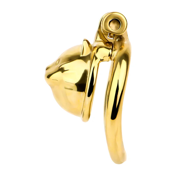 Metall Peniskäfig Kleine Katze in Gold