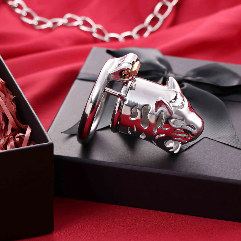 Großer Tigerkäfig aus Metall Peniskäfig