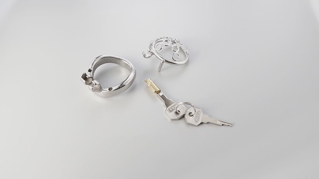 cage de chastete plate anneaux soudes 